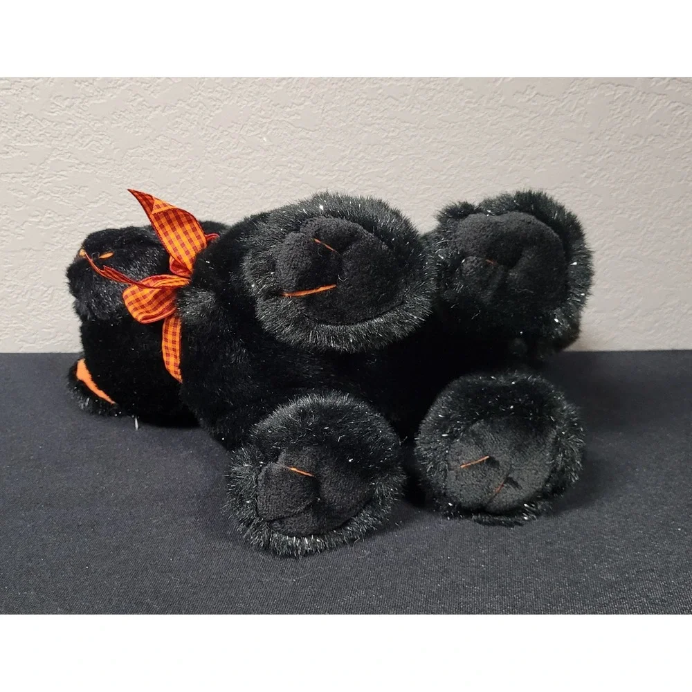 Vintage 1980s/90s Chosun International Halloween Black Cat Plush